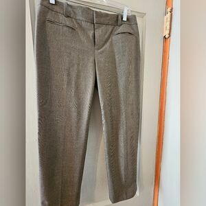 Gap slim cropped brown hounds tooth pants sz 6R